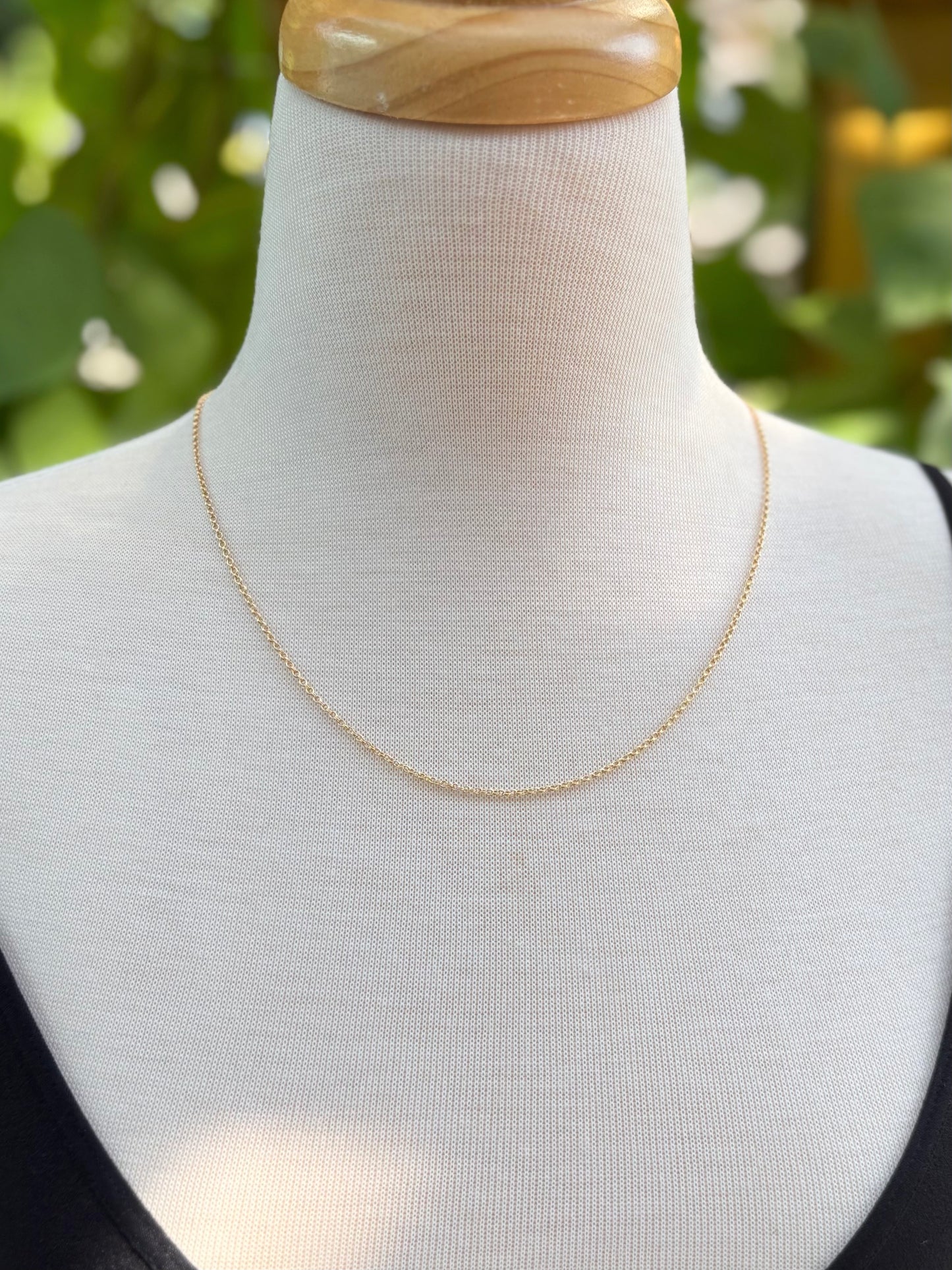 gold filled double cable chain