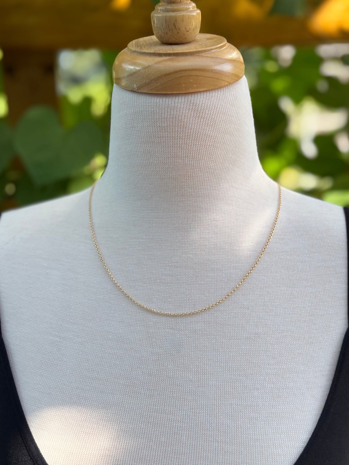 gold filled double cable chain
