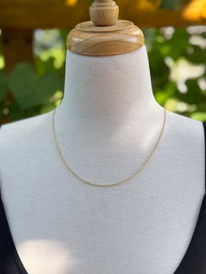 gold filled double cable chain