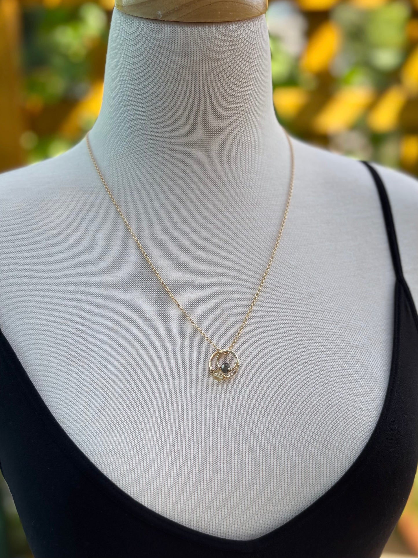 gold filled double cable chain