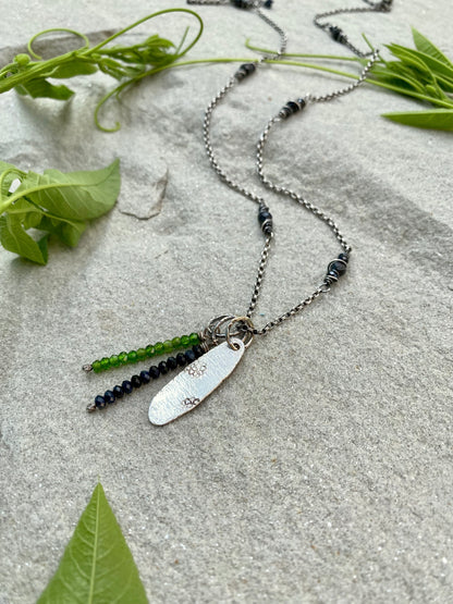 beaded birthstone pendants