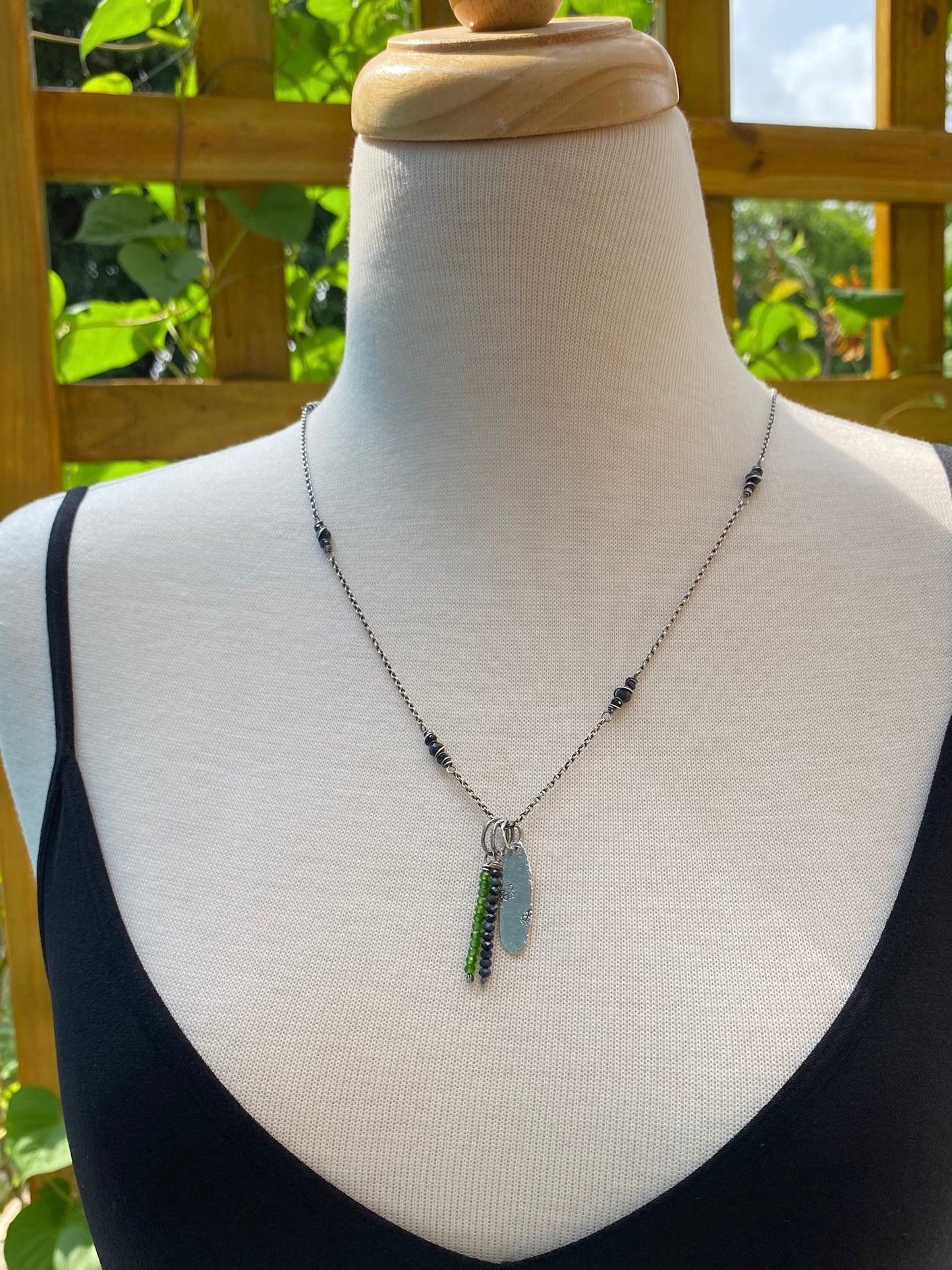 beaded birthstone pendants