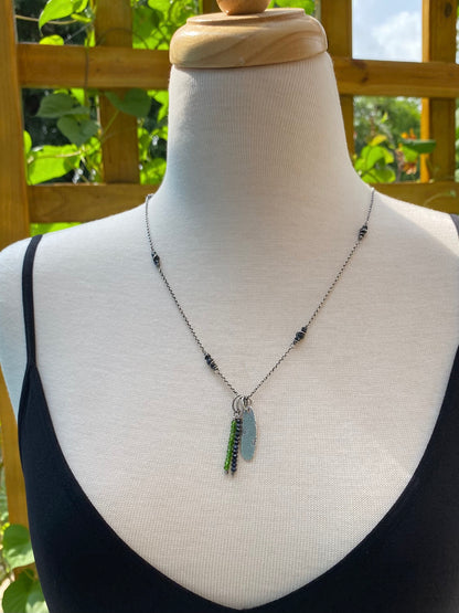 beaded birthstone pendants