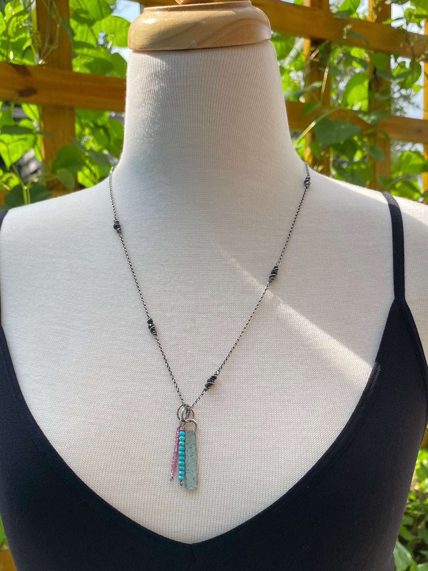 beaded birthstone pendants