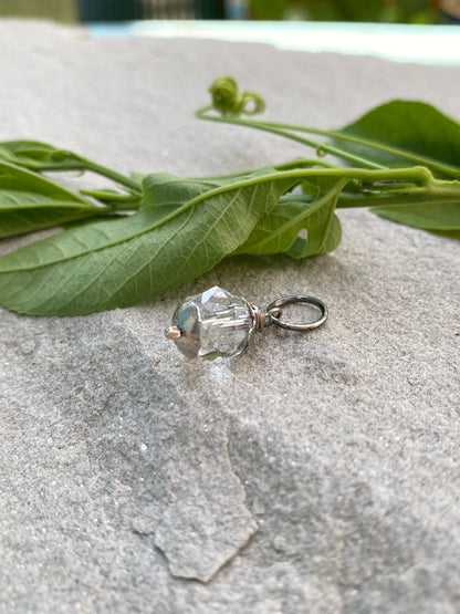 crystal quartz orb pendant