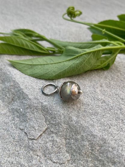 labradorite orb pendant