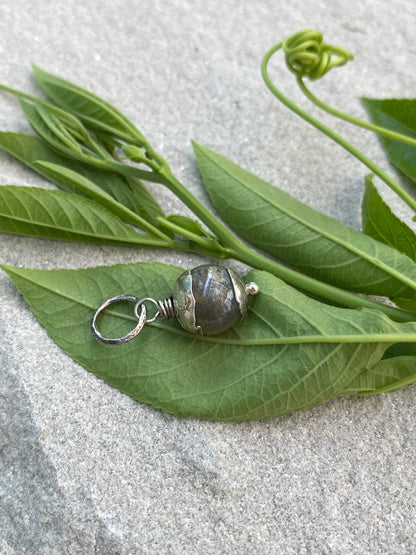 labradorite orb pendant