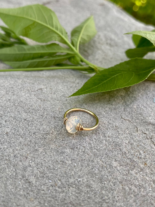opal ring charm