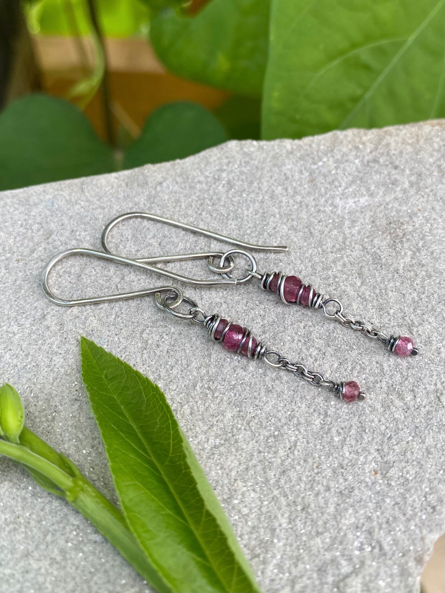 tourmaline satellite earrings