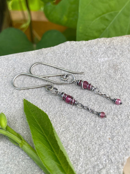 tourmaline satellite earrings