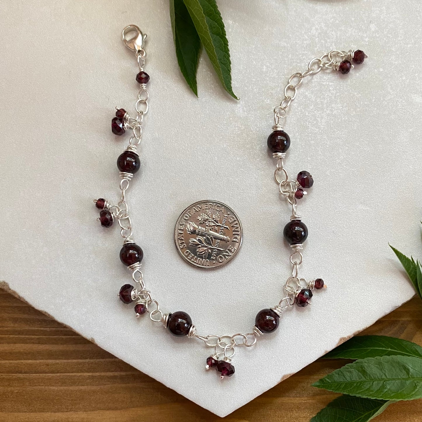 Garnet Bracelet - January Birthstone