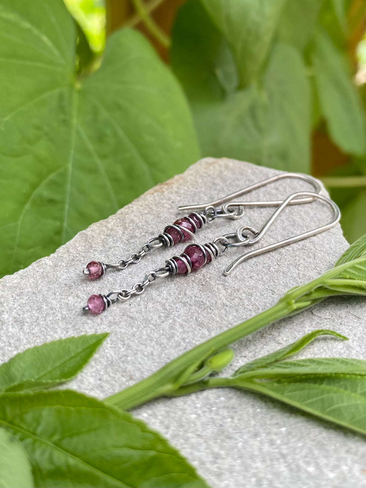 tourmaline satellite earrings