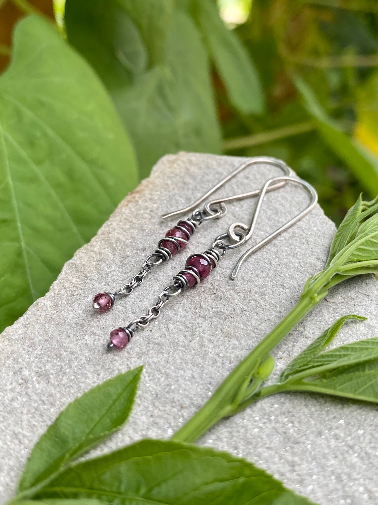 tourmaline satellite earrings