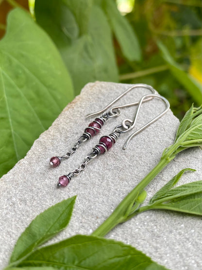 tourmaline satellite earrings