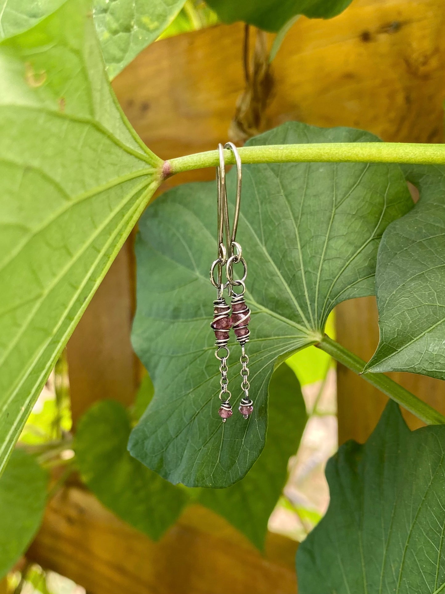 tourmaline satellite earrings