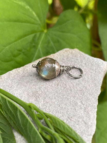 labradorite orb pendant