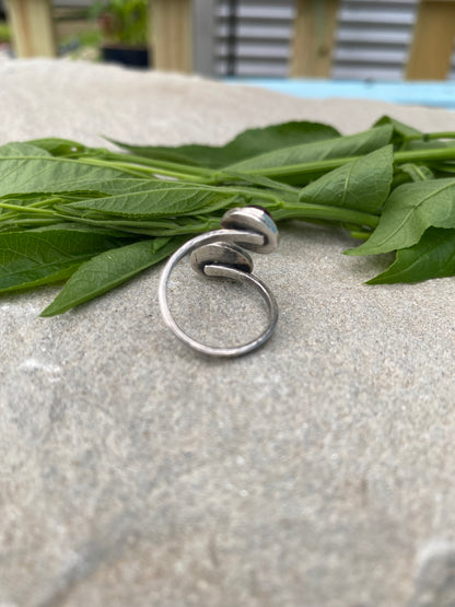 garnet & orange kyanite ring