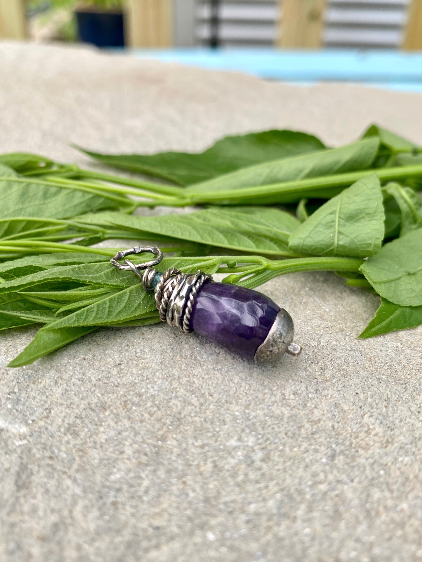 amethyst orbit pendant