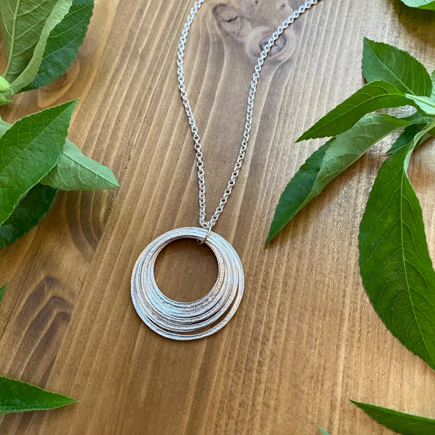 90th Birthday Necklace - Sterling Silver - Mid Size