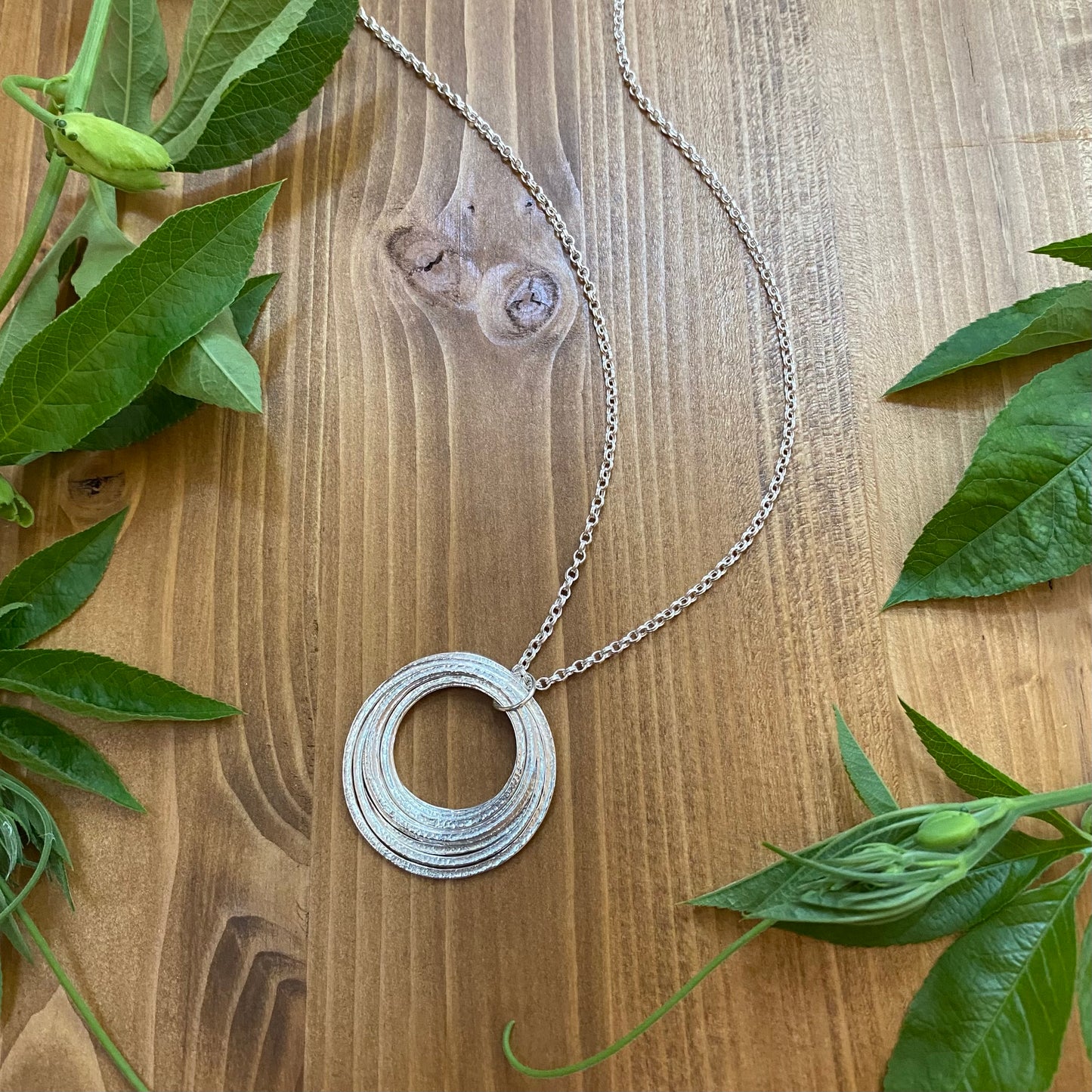 90th Birthday Necklace - Sterling Silver - Mid Size