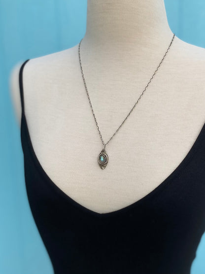 earthy labradorite pendant