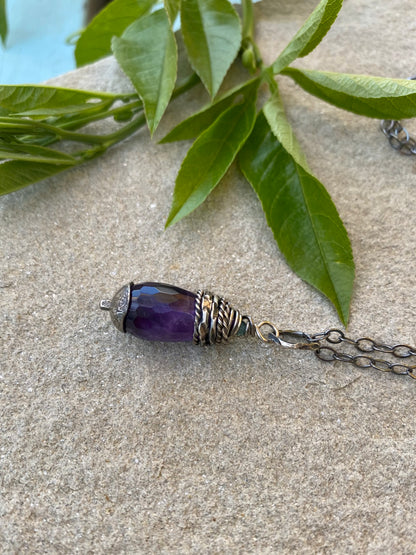 amethyst orbit pendant