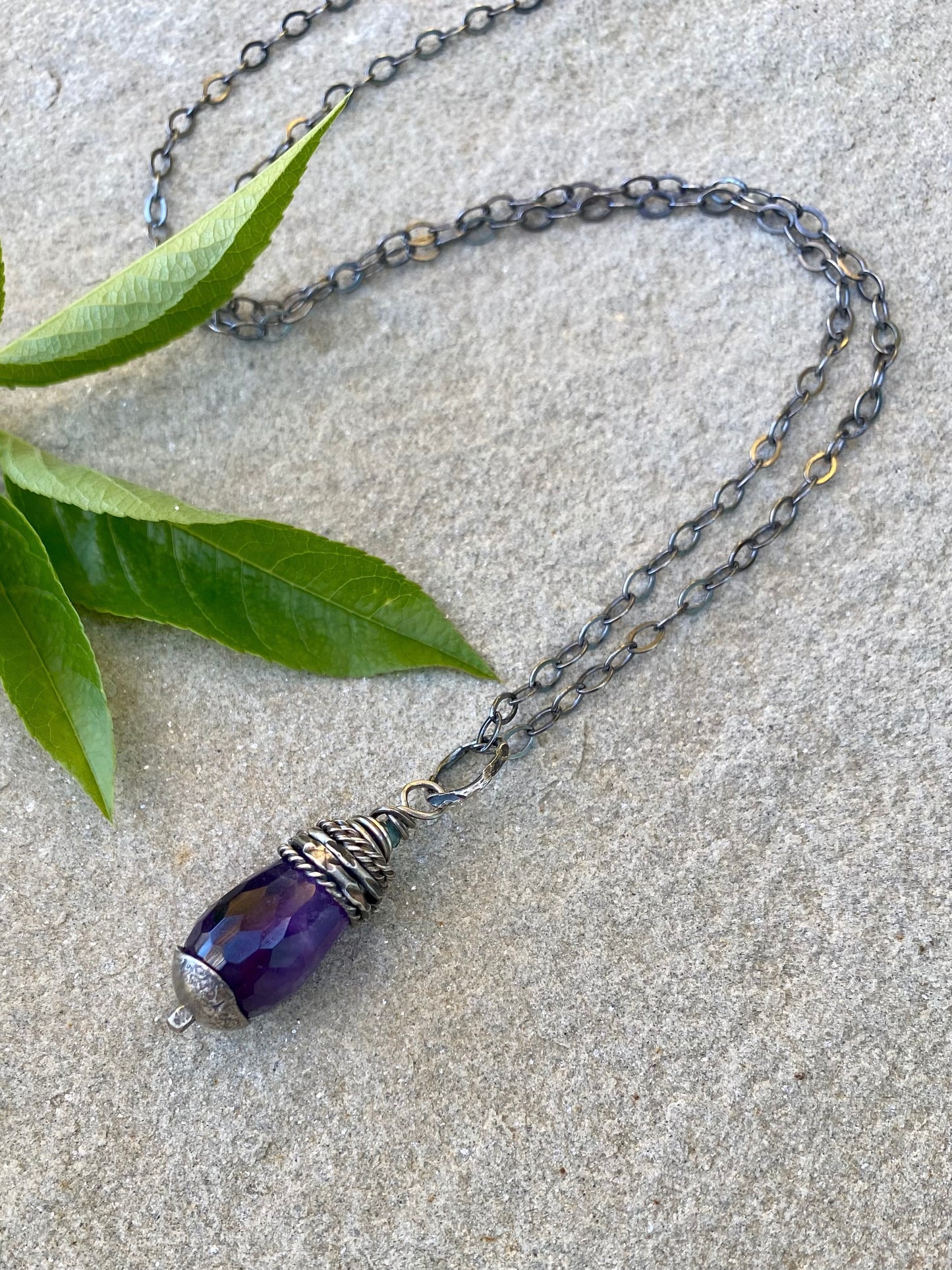 amethyst orbit pendant