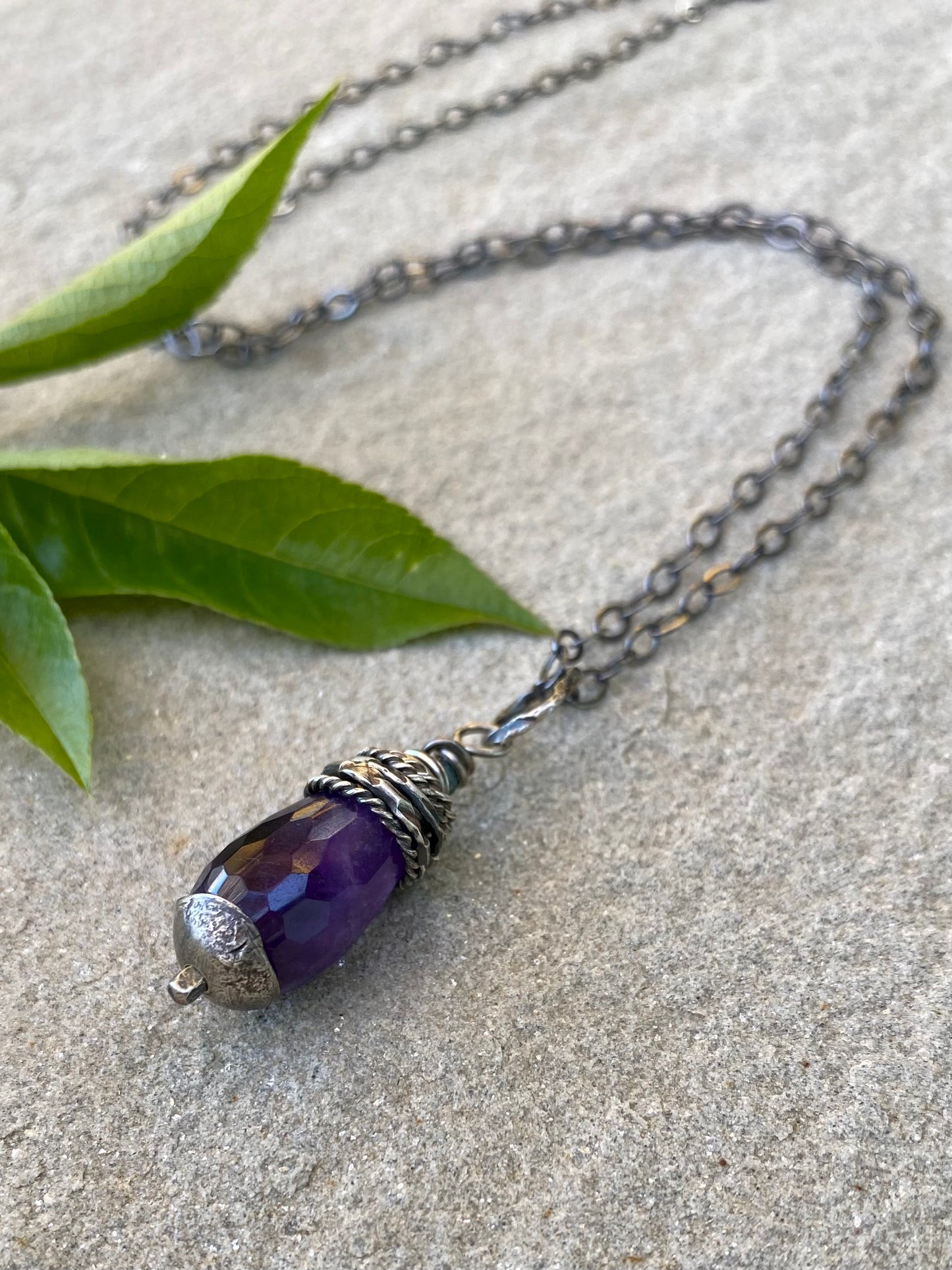 amethyst orbit pendant