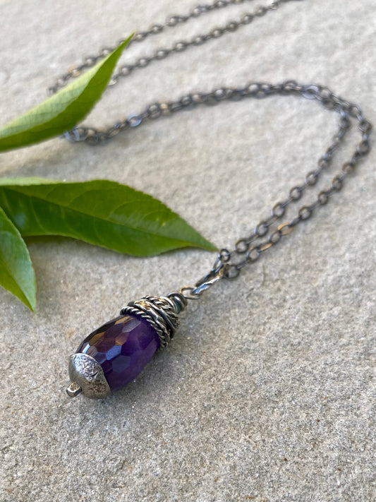 amethyst orbit pendant