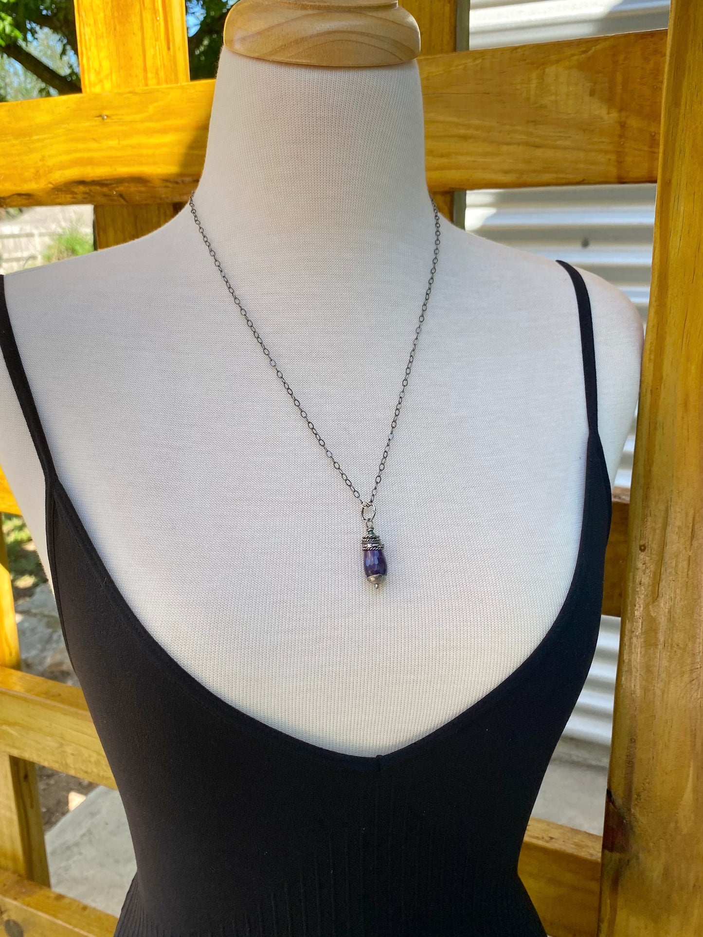 amethyst orbit pendant