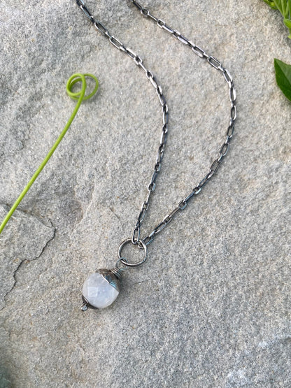 moonstone orb pendant