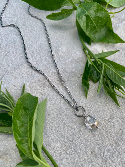 quartz orb pendant
