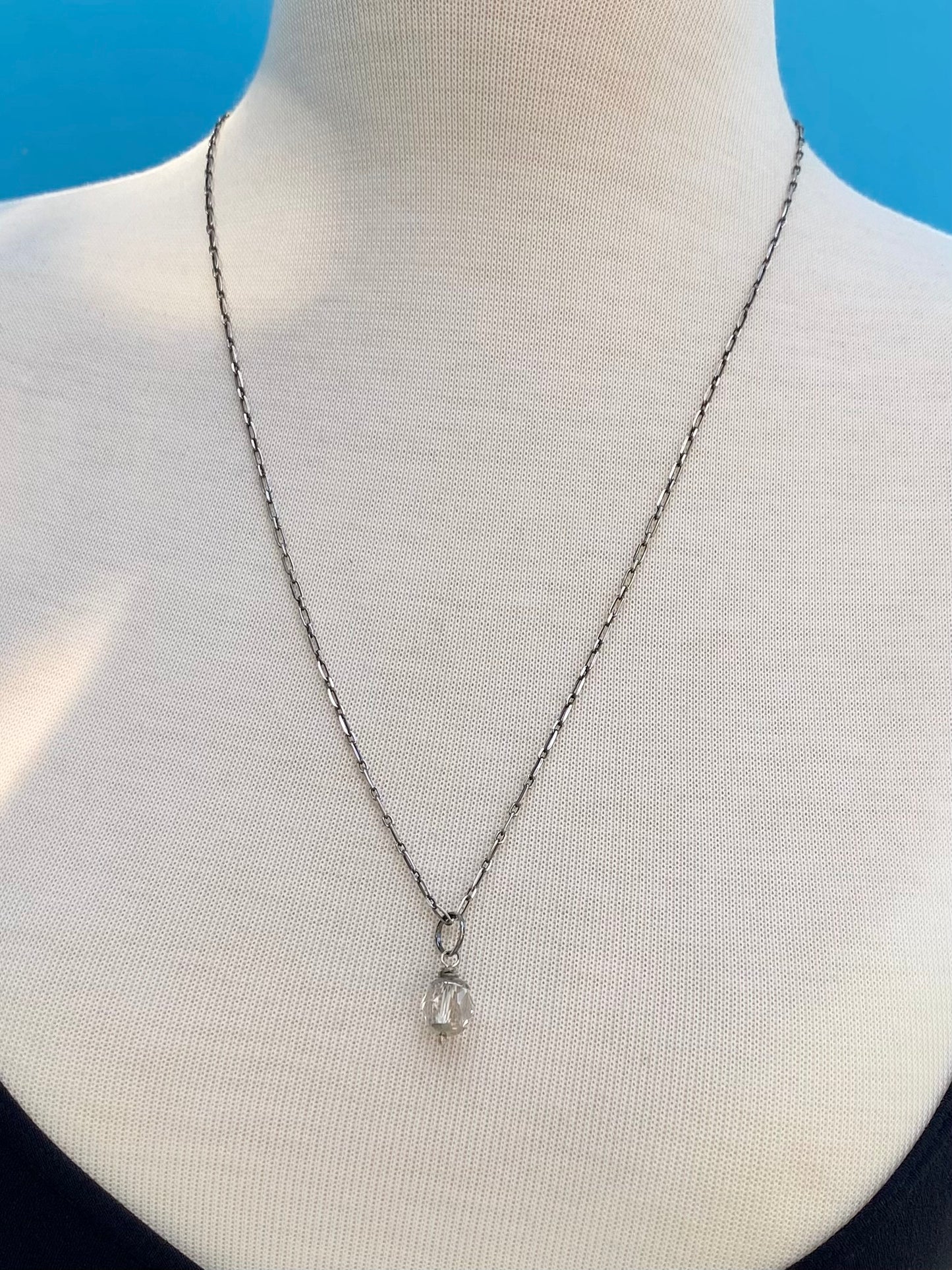 quartz orb pendant