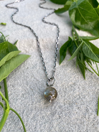 labradorite orb pendant