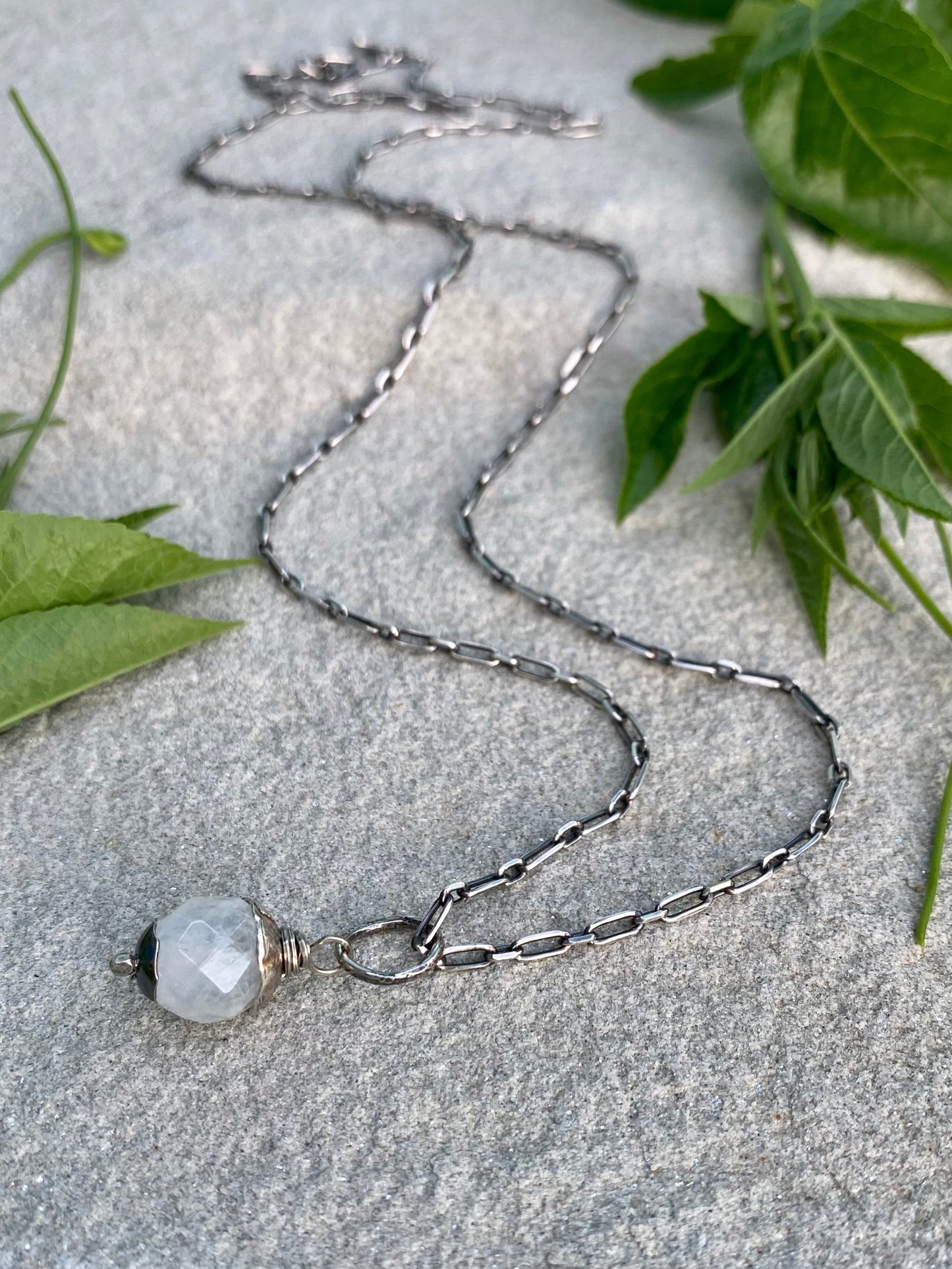 moonstone orb pendant