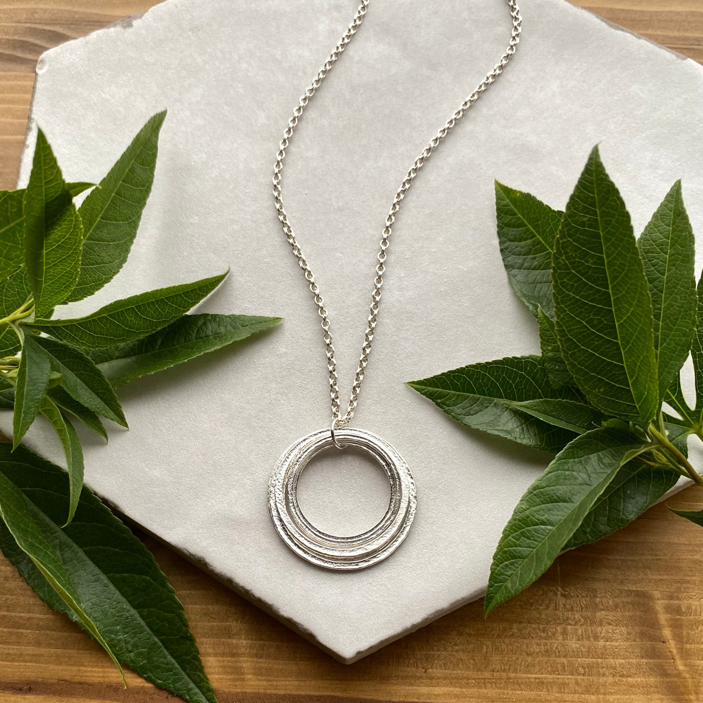 Silver 80th Birthday Necklace Gift for Woman Turning Eighty with 8 rings for 8 decades silver circles pendant, high quality milestone jewelry with beautiful gift wrap
