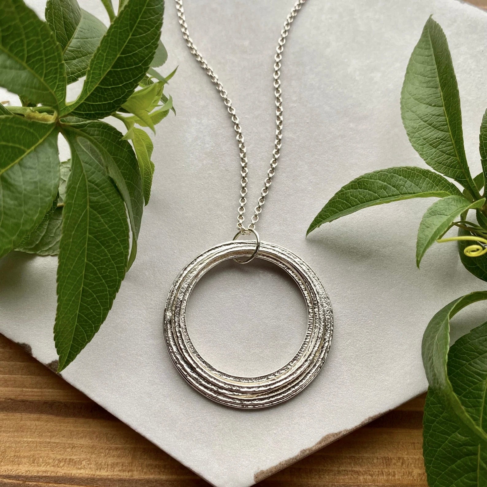 Elegant Birthday Gift Sterling Silver 80th Birthday Necklace Gift for Woman Turning Eighty with 8 rings for 8 decades silver circles pendant, high quality milestone jewelry with beautiful gift wrap