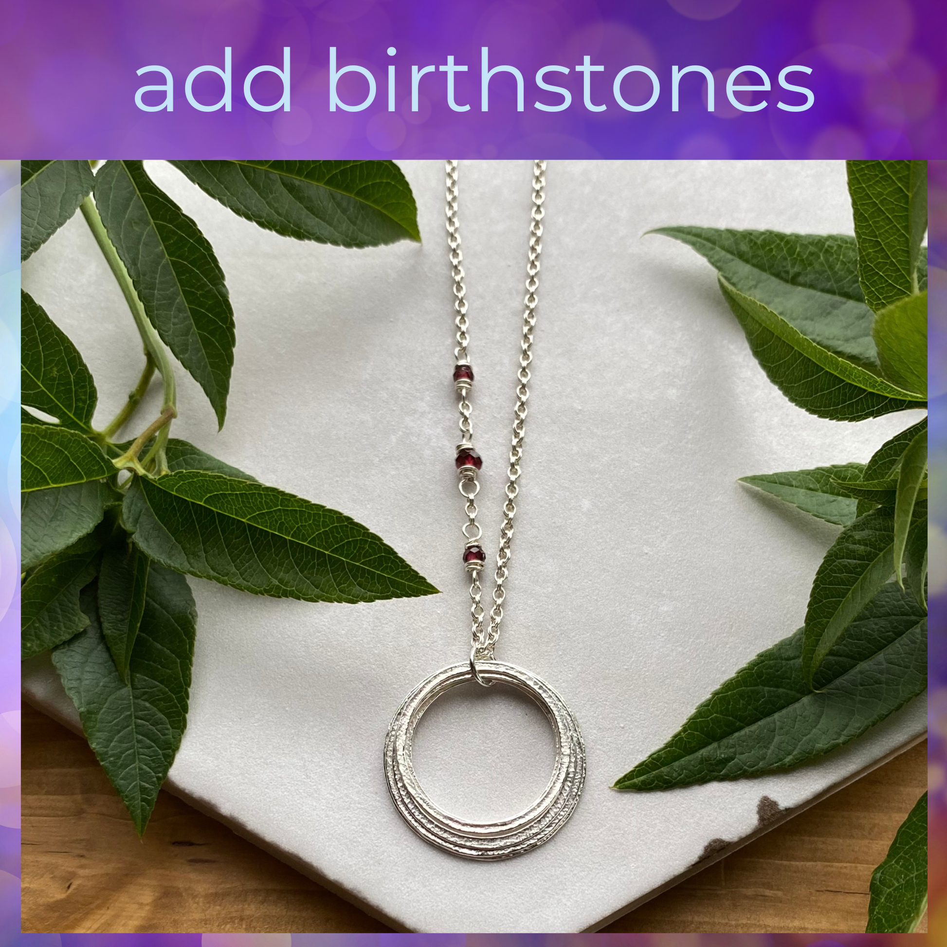 add birthstones to chain