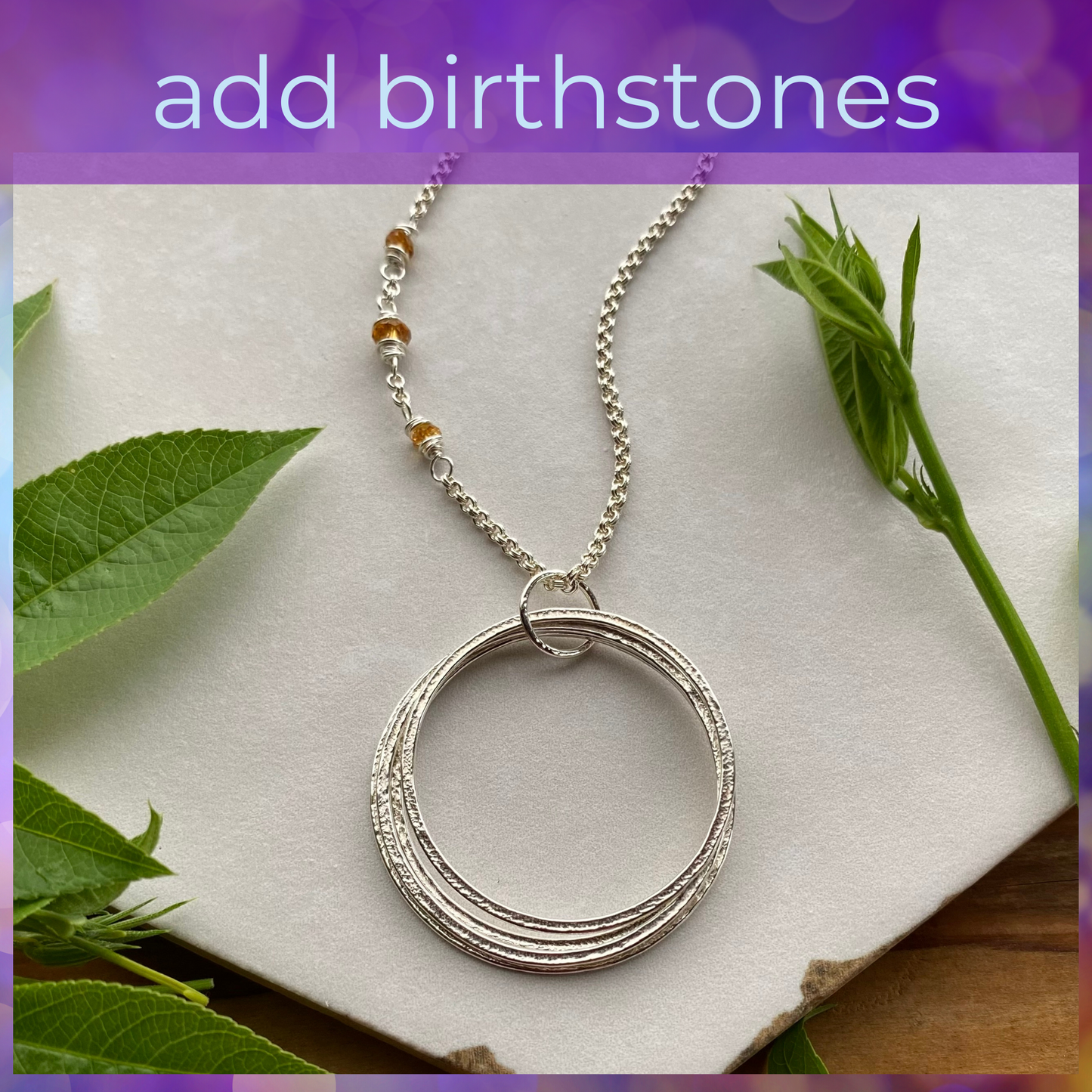 birthstones on 40th birthday necklace