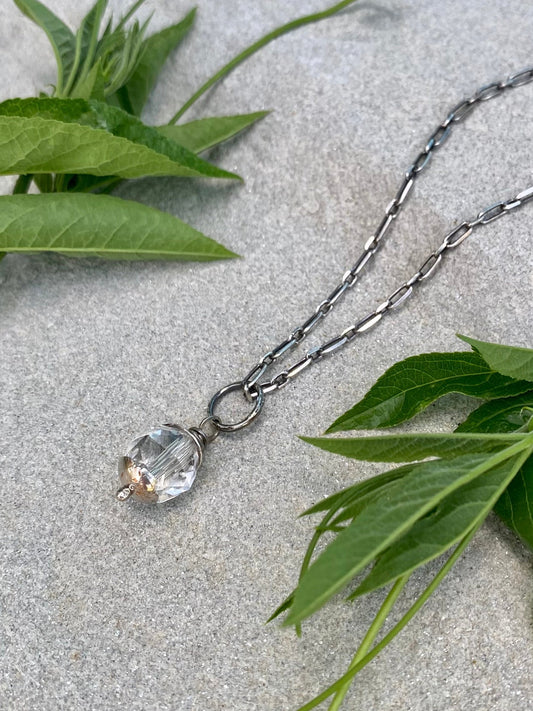 crystal sphere handmade pendant
