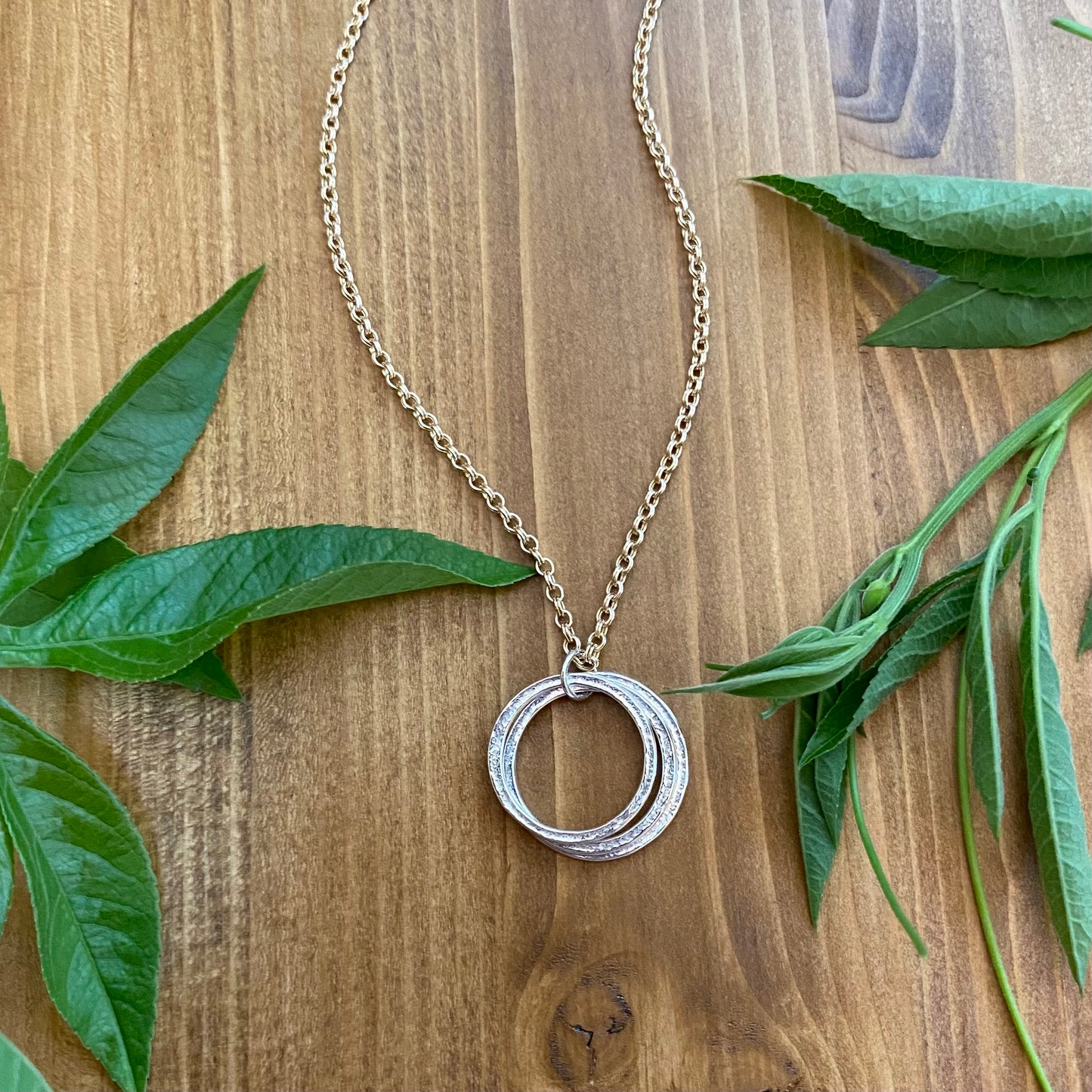 30th Birthday Necklace - Mixed Metal - MInimalist