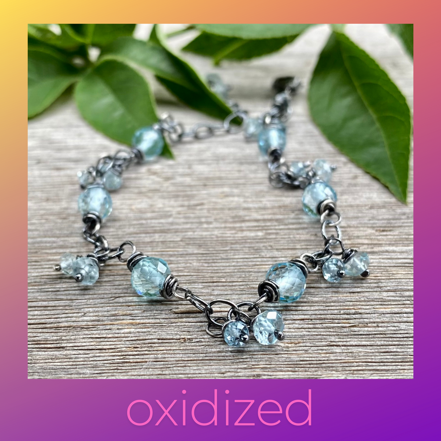 Blue Topaz Bracelet - December Birthstone