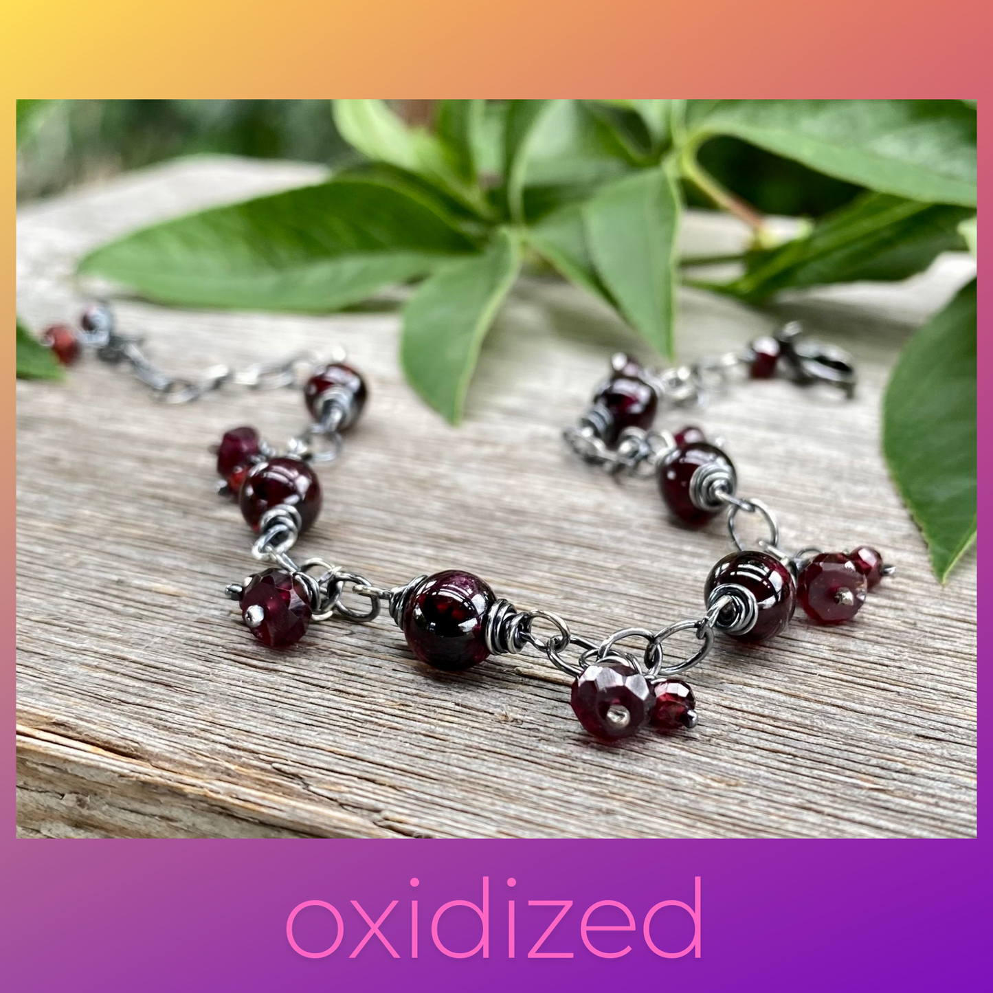 Garnet Bracelet - January Birthstone