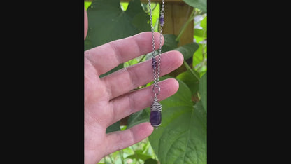 amethyst orbit pendant