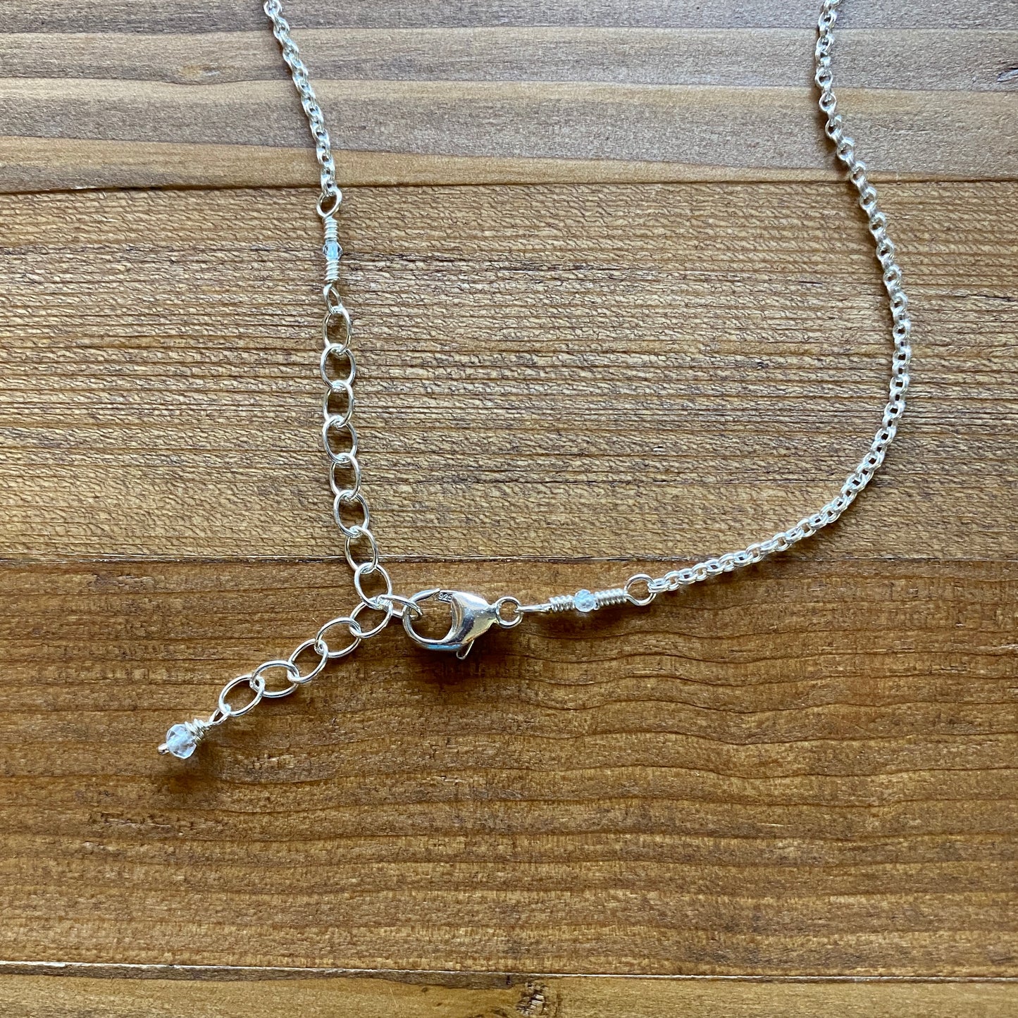 80th Birthday Necklace - Sterling Silver - Mid Size