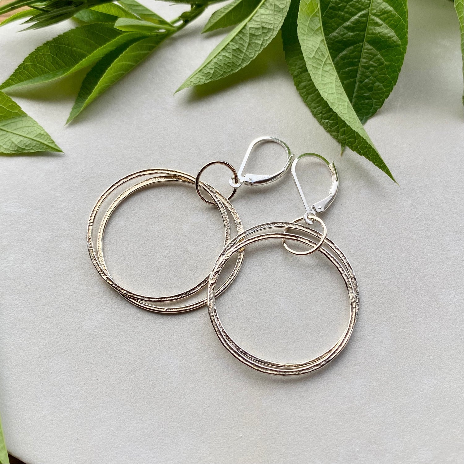 Sparkly Circle Earrings