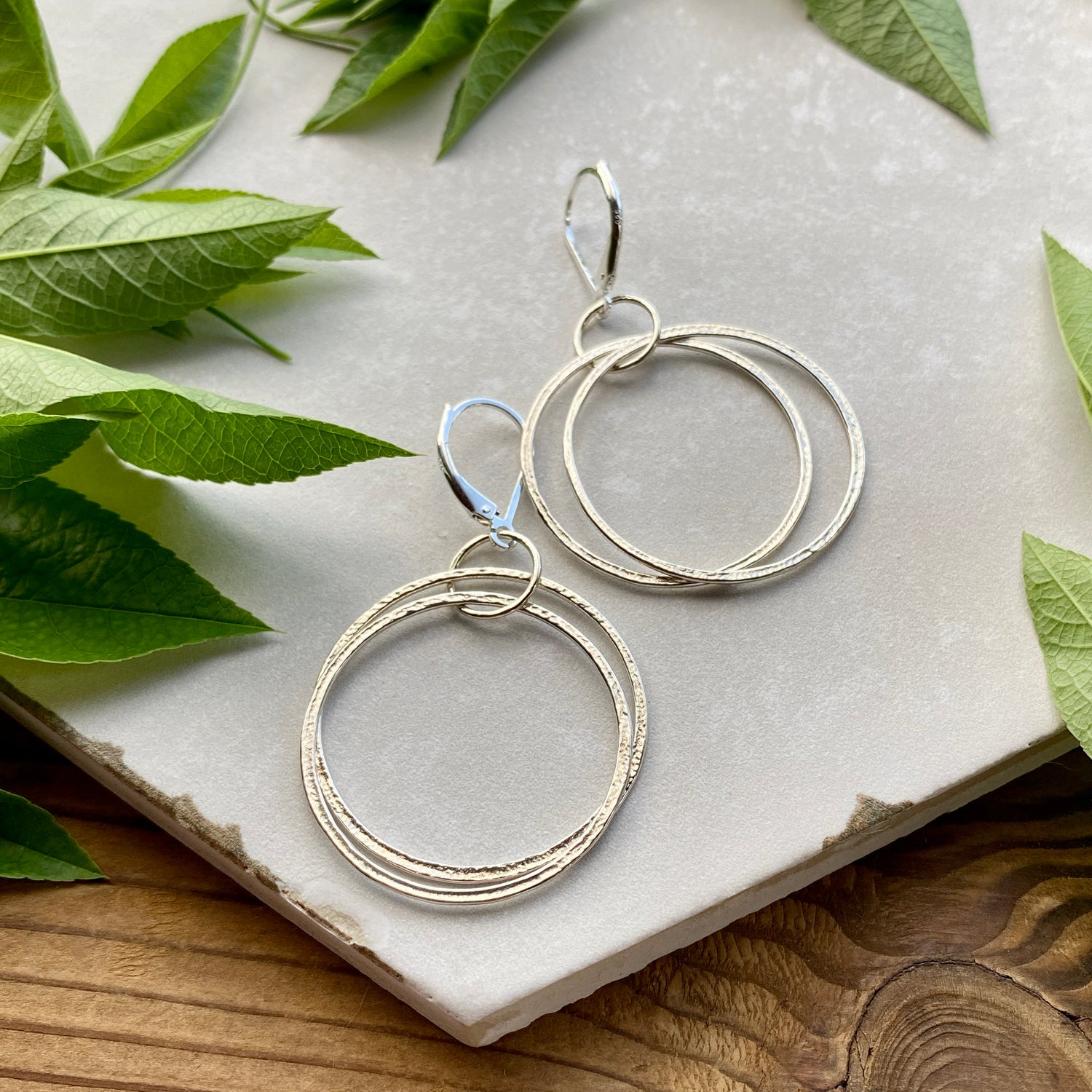 Silver Hoops from Amy Friend Jewelry