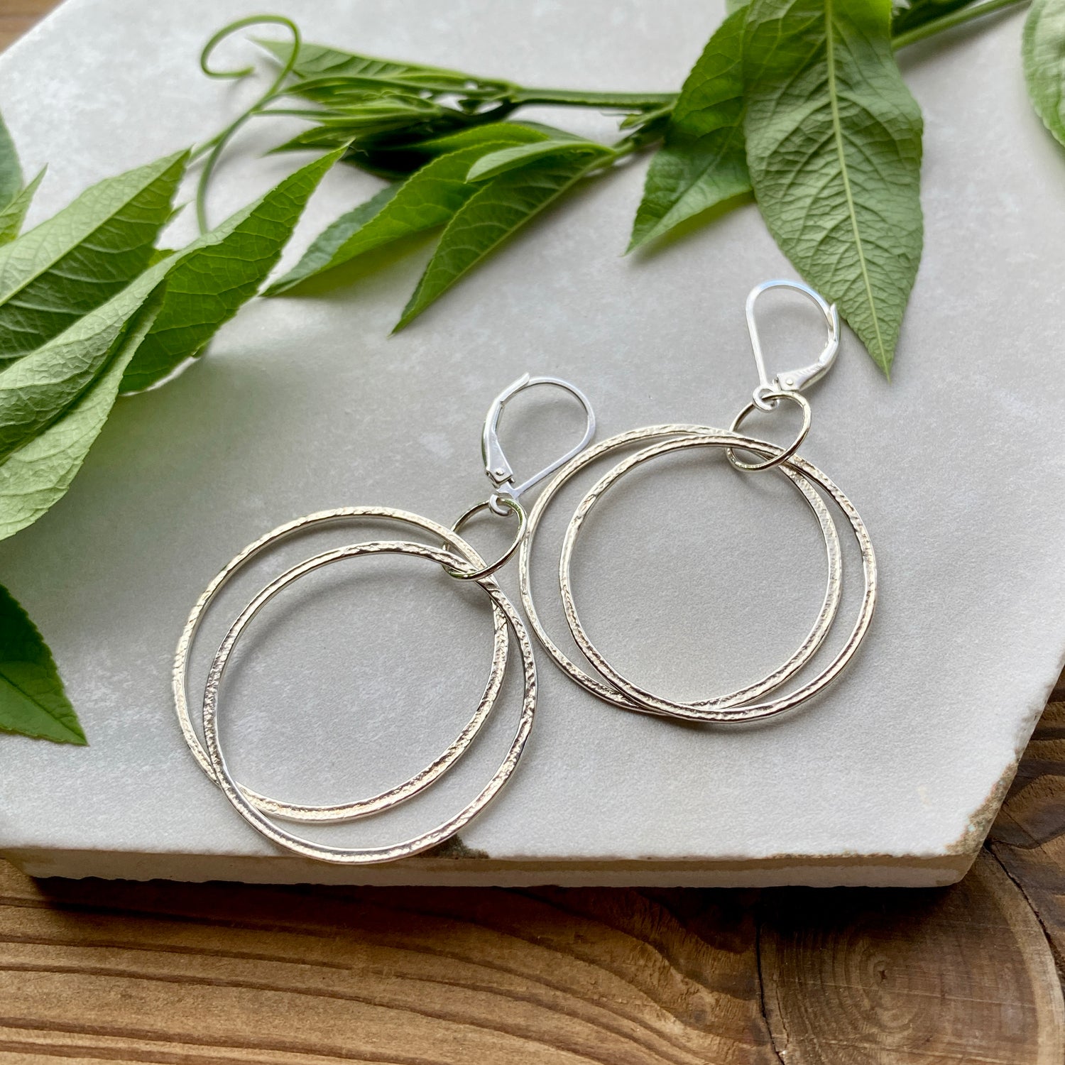 Sparkly Circle Earrings