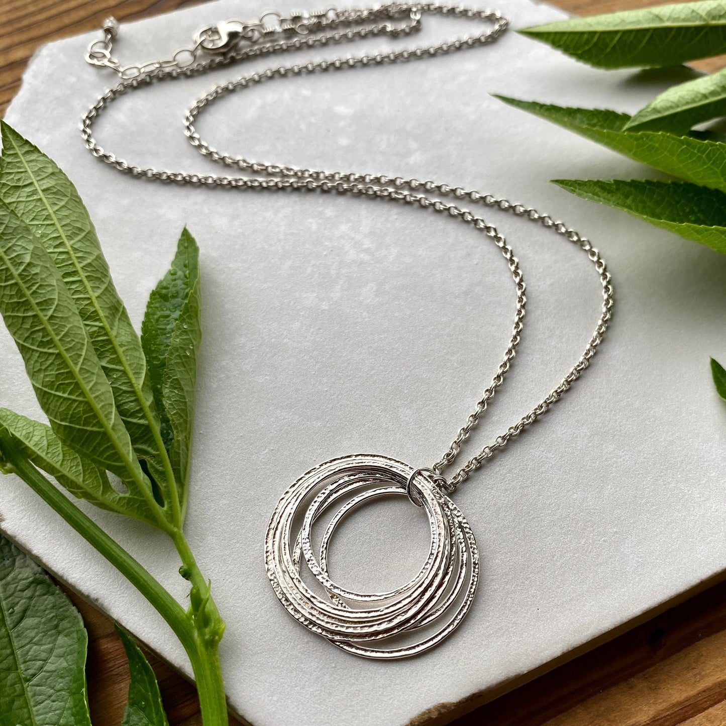 Handcrafted 70th Birthday Sterling Silver Necklace